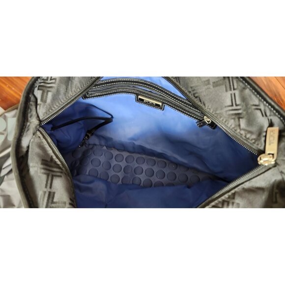 Tumi Signature Collection Handbag Tote Nylon w/Leather Trim Black - Picture 11 of 16